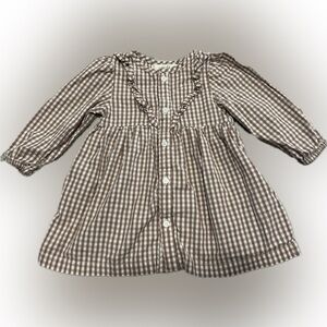 pehr tan gingham dress
